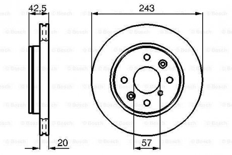 Тормозной диск BOSCH 0986478659