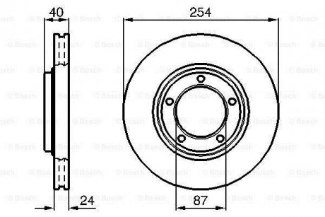 Диск тормозной BOSCH 0986478663