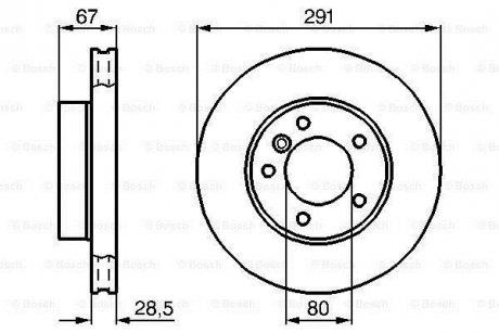 Тормозной диск BOSCH 0986478691 (фото 1)