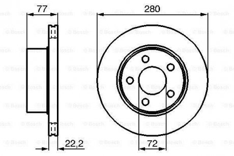 Тормозной диск BOSCH 0986478694