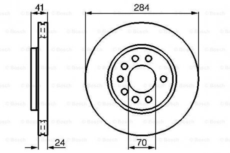 Тормозной диск BOSCH 0986478717 (фото 1)