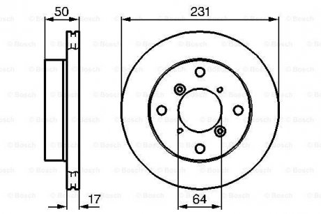 Диск тормозной BOSCH 0986478721 (фото 1)