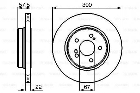 Тормозной диск BOSCH 0986478793