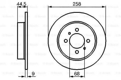 Тормозной диск BOSCH 0986478836