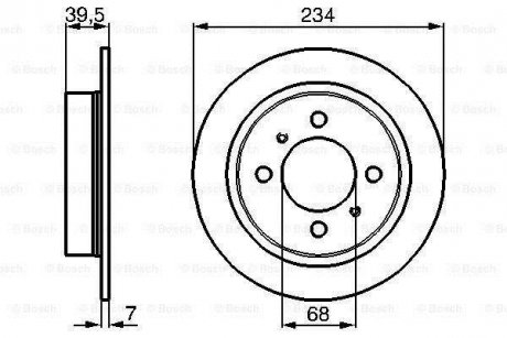 Тормозной диск BOSCH 0986478865