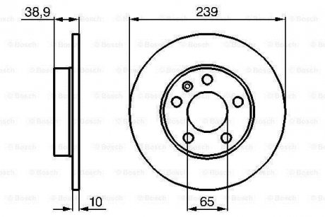 Тормозной диск BOSCH 0986478894