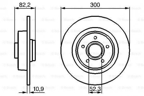 Диск тормозной RENAULT R'2.0-3.502-09 BOSCH 0986478971