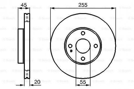 Тормозной диск BOSCH 0986478996 (фото 1)