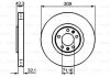 Тормозной диск BOSCH 0986479027 (фото 1)