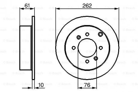 Диск тормозной BOSCH 0986479125