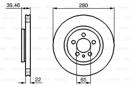 Тормозной диск BOSCH 0 986 479 156 (фото 1)