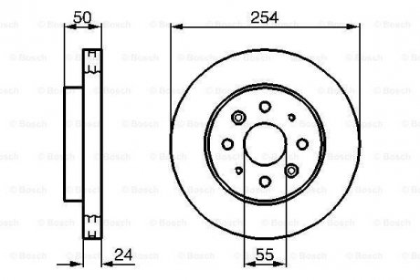 Тормозной диск BOSCH 0986479231 (фото 1)