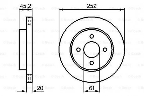 Тормозной диск BOSCH 0986479238