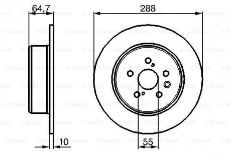 Диск тормозной BOSCH 0986479243 (фото 1)