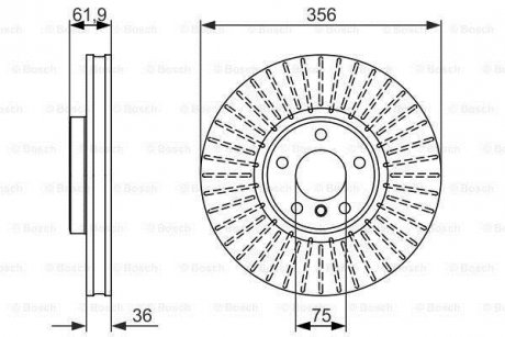 Тормозной диск BOSCH 0986479349 (фото 1)