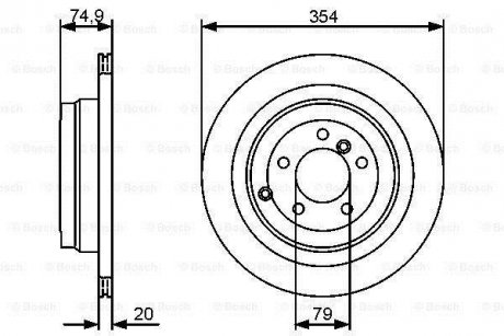 Диск тормозной BOSCH 0986479479 (фото 1)