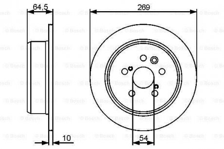 Тормозной диск BOSCH 0986479483 (фото 1)