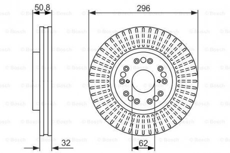 Тормозной диск 0 986 479 485 BOSCH 0986479485