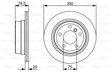 Тормозной диск 0 986 479 496 BOSCH 0986479496