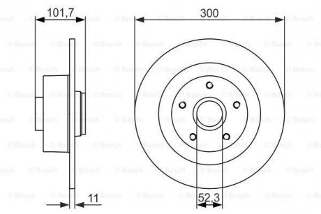 Тормозной диск 0 986 479 573 BOSCH 0986479573