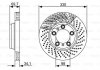 Тормозной диск BOSCH 0986479580 (фото 1)