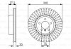 Тормозной диск BMW 5(E60,E61),6(E63) 3,0-3,5 D - 2,5i-2,5i 03- F BOSCH 0986479584 (фото 7)