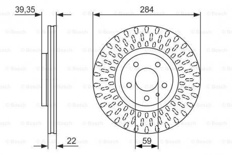 Тормозной диск BOSCH 0986479588 (фото 1)