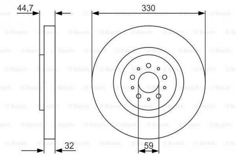 Тормозной диск BOSCH 0986479593