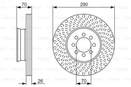 Диск тормозной BOSCH 0986479602 (фото 1)