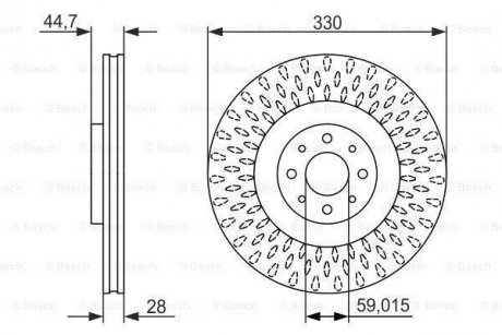 Тормозной диск 0 986 479 648 BOSCH 0986479648