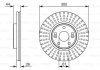 Тормозной диск BOSCH 0986479668 (фото 1)