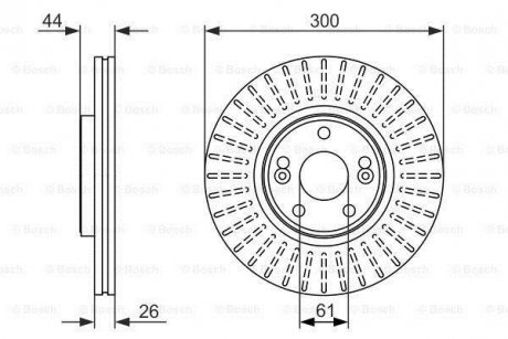 Тормозной диск BOSCH 0986479668 (фото 1)