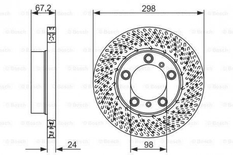 Тормозной диск 0 986 479 675 BOSCH 0986479675