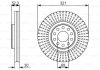 Тормозной диск BOSCH 0986479690 (фото 1)