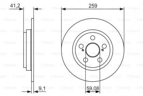 Тормозной диск 0 986 479 766 BOSCH 0986479766