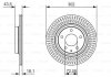 Тормозной диск BOSCH 0986479796 (фото 1)