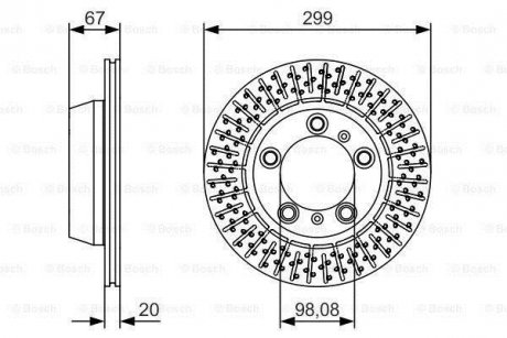 Тормозной диск BOSCH 0 986 479 A09 (фото 1)