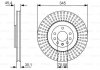 Тормозной диск BOSCH 0986479A24 (фото 1)