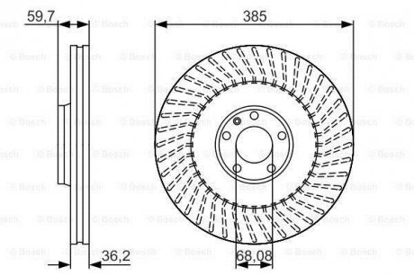 Диск тормозной BOSCH 0986479A31 (фото 1)