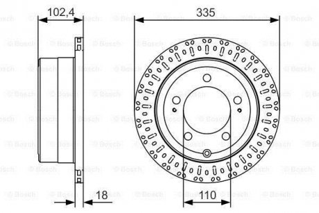 Диск тормозной BOSCH 0986479A61