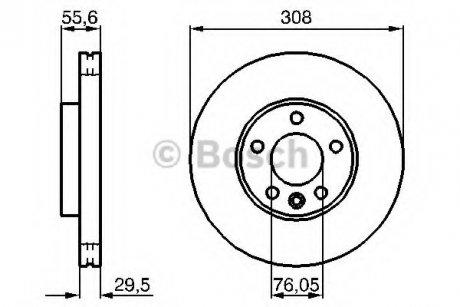 Диск гальмівний BOSCH 0986479B88 (фото 1)