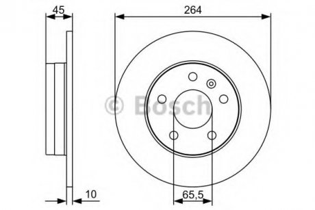 Тормозной диск 0 986 479 C66 BOSCH 0986479C66