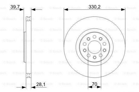 Тормозной диск 0 986 479 C82 BOSCH 0986479C82