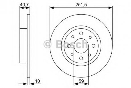 Диск гальмівний BOSCH 0986479C83