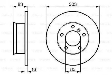 Диск гальмівний BOSCH 0986479C84