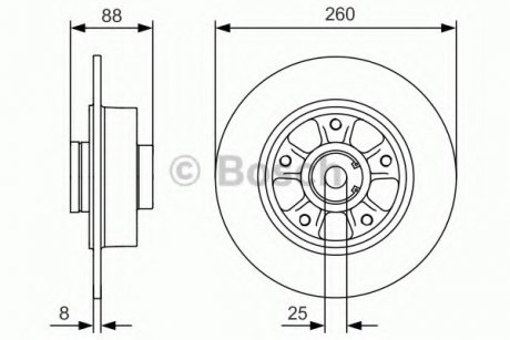 Тормозной диск BOSCH 0 986 479 C87