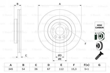 Тормозной диск BOSCH 0 986 479 F69