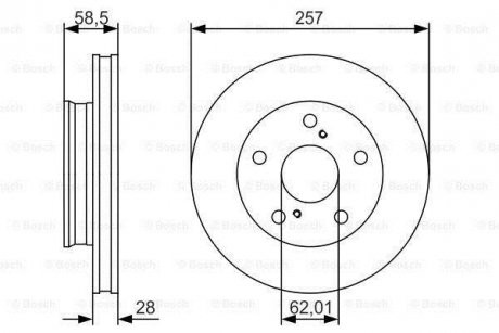 Тормозной диск BOSCH 0986479R53