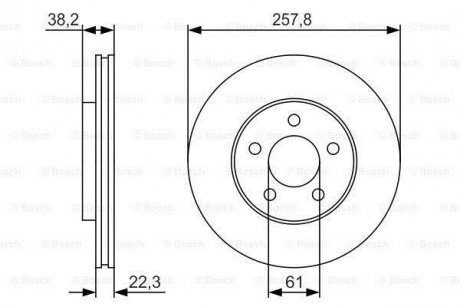 Тормозной диск BOSCH 0986479R56