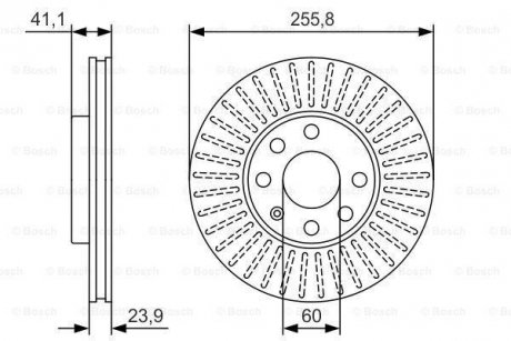 Тормозной диск BOSCH 0986479R76